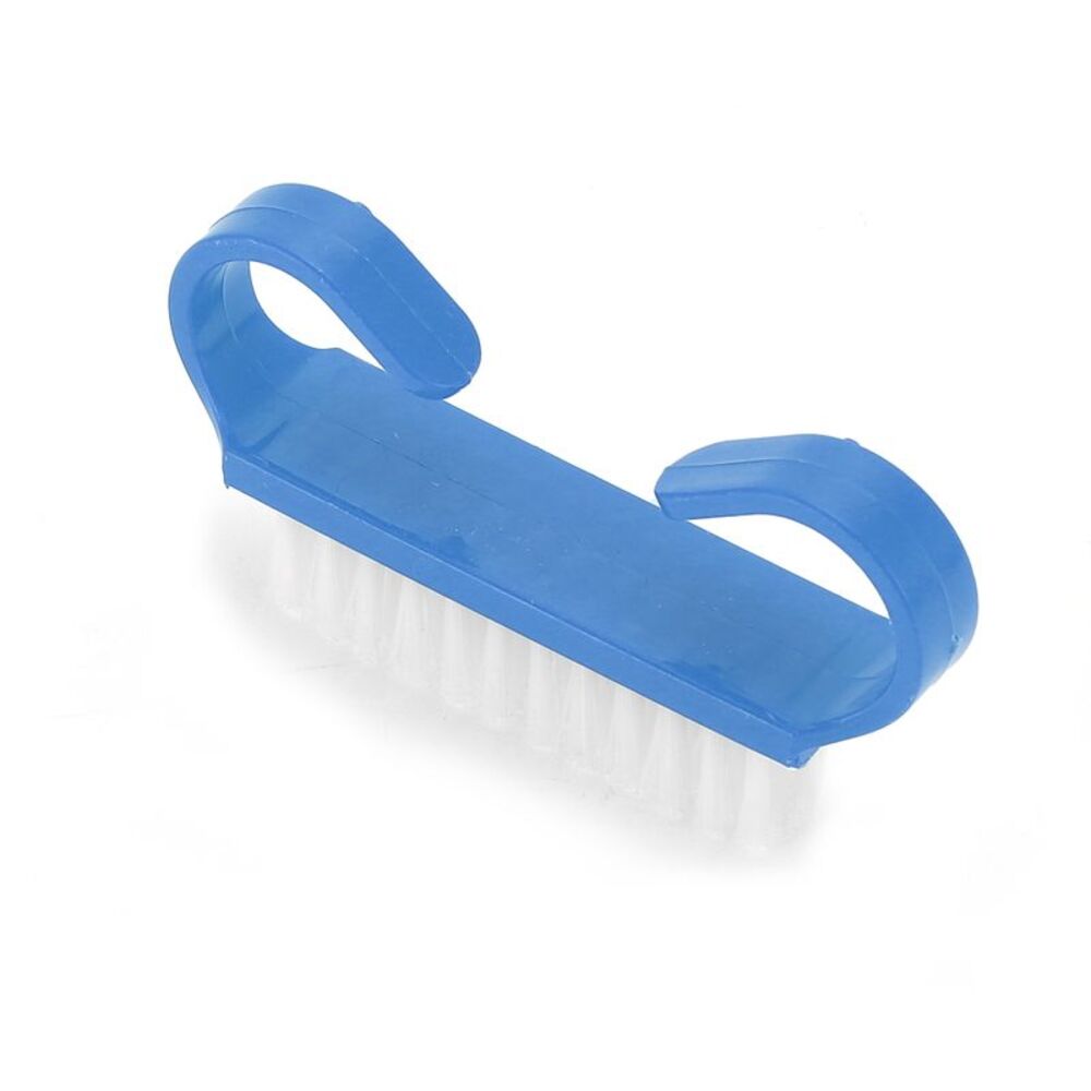 Durable Solid Horn Blue Nail Brush for Cleaning Fingernails 2.44"x1.38"